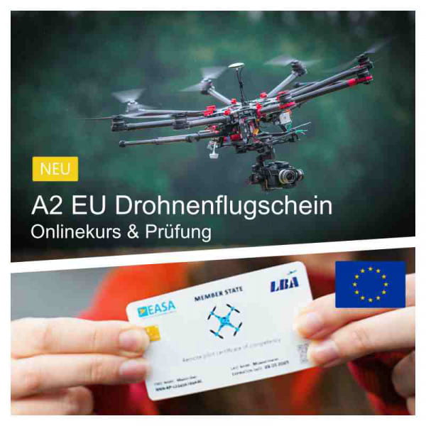 ONLINE STANDARD Fernpilotenzeugnis A2 - (EU-Drohnenführerschein)