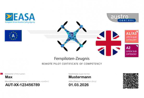 A2 EU-Drone Pilot Certificate ONLINE -ONLY EXAM